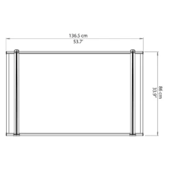 Palram - Canopia Canopy Neo 1350 Grey Twinwall -Garden & Outdoor Store 12807312 1254833218227989
