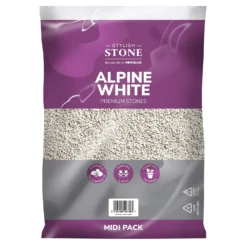 Stylish Stone Premium Alpine White Chippings - Midi Pack - 9kg -Garden & Outdoor Store 12808258 1944902947347578