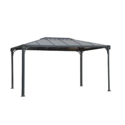 Palram - Canopia Martinique 4300 Garden Gazebo Grey Bronze -Garden & Outdoor Store 12810742 1974833198960246