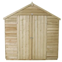 7x5ft Forest Natural Timber Overlap Pent Pressure Treated Wooden Shed -Garden & Outdoor Store 12810896 1554833193957803