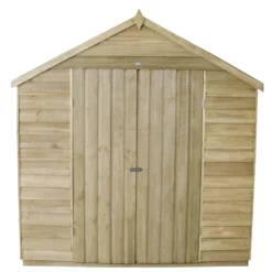 7x7ft Forest Natural Timber Overlap Apex Pressure Treated Wooden Shed -Garden & Outdoor Store 12810900 1884833193883862