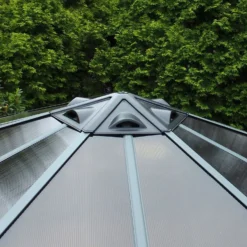 Palram - Canopia Monaco Hexagonal Garden Gazebo Grey -Garden & Outdoor Store 12810973 1374924173003792