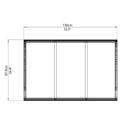 Palram - Canopia Canopy Venus 1350 Clear -Garden & Outdoor Store 12810976 4564833200882271