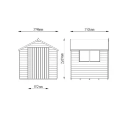 7x7ft Forest Wooden Overlap Pressure Treated Apex Shed -incl. Installation -Garden & Outdoor Store 12814920 9704845697033686