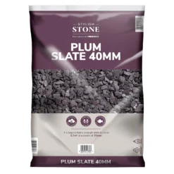Stylish Stone Plum Slate 40mm - Large Pack - 19kg -Garden & Outdoor Store 12815204 5194902949043271