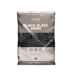 Stylish Stone Black Slate - Large Pack - 19kg -Garden & Outdoor Store 12815213 1045014583377587
