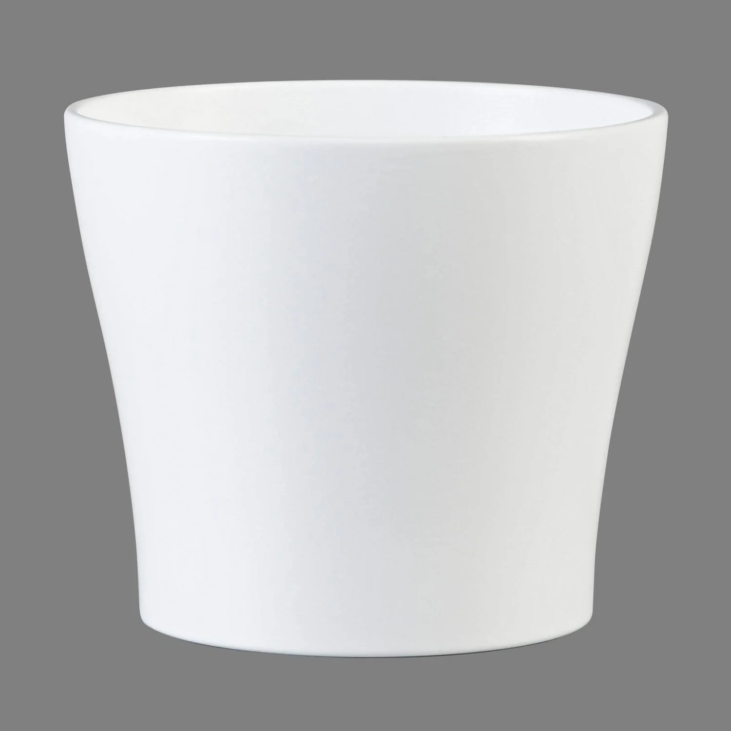 White Plant Pot - 19cm 1 White Plant Pot - 19cm
