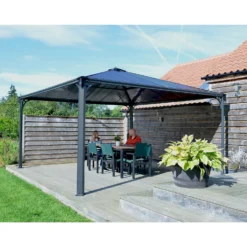 Palram - Canopia Palermo 4300 Garden Gazebo Grey -Garden & Outdoor Store 12819403 3184893347431752