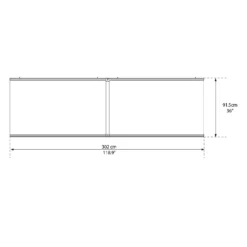 Palram - Canopia Canopy Aquila 3000 Grey Clear -Garden & Outdoor Store 12821841 9074833200152815