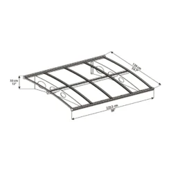Palram - Canopia Canopy Herald 2230 Grey Clear 11 Palram - Canopia Canopy Herald 2230 Grey Clear -Garden & Outdoor Store 12821842 1034833173770359