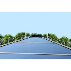 Palram - Canopia Roma Hexagonal Garden Gazebo Grey -Garden & Outdoor Store 12821930 1404833174889818