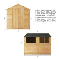 Mercia 10 X 6ft Overlap Apex Shed - Incl. Installation -Garden & Outdoor Store 12822308 5655051417286465