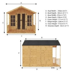 Mercia 10 X 8ft Traditional Summerhouse - Installation Included -Garden & Outdoor Store 12822787 1265040028821999
