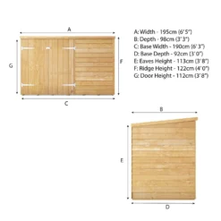 Mercia 6 X 3ft Overlap Pent Bike Shed - Incl. Installation -Garden & Outdoor Store 12825544 1384989186558783