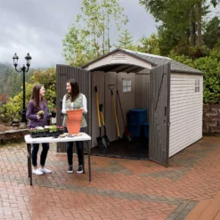 Lifetime 7 X 12ft Outdoor Storage Shed -Garden & Outdoor Store 12826345 8875012584258335