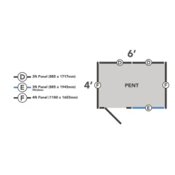 Forest 6 X 4ft Overlap Pressure Treated Pent Shed -incl. Installation -Garden & Outdoor Store 12833306 9574833202120746
