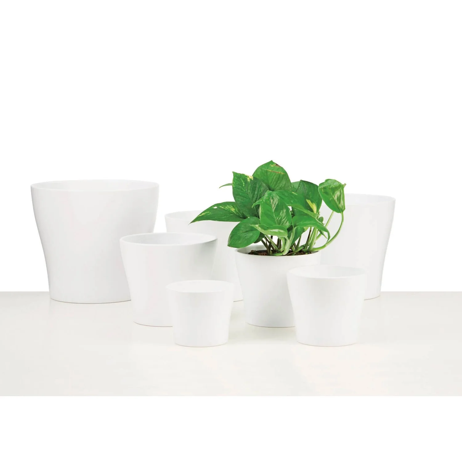 White Plant Pot - 27cm 2 White Plant Pot - 27cm - Image 2