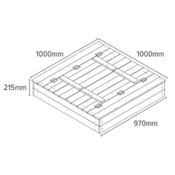 None Sand Pit With Seating And Cover -Garden & Outdoor Store 12841983 2144833226019544