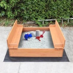 None Sand Pit With Seating And Cover -Garden & Outdoor Store 12841983 9424833226090926