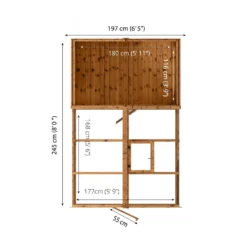 Country Living Grassthorpe 10 X 6ft Traditional Apex Greenhouse Combi Shed Painted + Installation - Aurora Green -Garden & Outdoor Store 12881727 1234976288196015