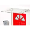 None Rebecca 1200X700 Silver/Glass Door Canopy