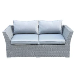 Bambrick 6 Seater Grey Rattan Garden Sofa Set -Garden & Outdoor Store 12882317 4844931176823601