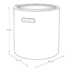 Keter Cool Stool Outdoor Ice Cooler Table 39L - Graphite -Garden & Outdoor Store 12884590 6574864304895723