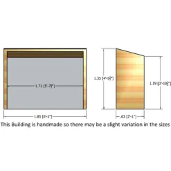 Shire Pent Shiplap Bike Store 6x3ft -Garden & Outdoor Store 12887181 1604849862411178