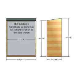 Shire Garden Store Shiplap - 4x2ft -Garden & Outdoor Store 12887188 2024851572700855