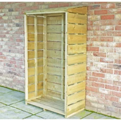Shire Tall Wall Log Store - 3x1.5ft -Garden & Outdoor Store 12887202 1464851593337372