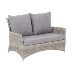 Florence 4 Seater Grey Rattan Garden Sofa Set -Garden & Outdoor Store 12887803 1054843689611178