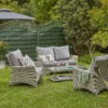 Florence 4 Seater Grey Rattan Garden Sofa Set