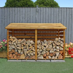 Mercia (Installation Included) Double Log Store -Garden & Outdoor Store 12888117 1135011214689248