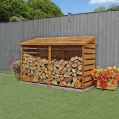 Mercia (Installation Included) Double Log Store -Garden & Outdoor Store 12888117 3825011214652234
