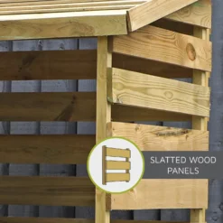 Mercia (Installation Included) Double Log Store -Garden & Outdoor Store 12888117 8195011214847864