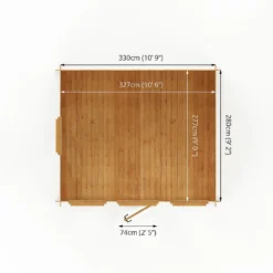 Mercia 3.5 X3m 19mm Log Cabin (Installed) 19 Mercia 3.5 X3m 19mm Log Cabin (Installed) -Garden & Outdoor Store 12888466 1215023719128868