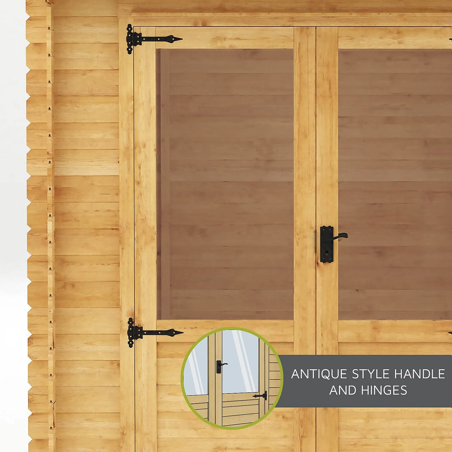 Mercia 3.5 X3m 19mm Log Cabin (Installed) 6 Mercia 3.5 X3m 19mm Log Cabin (Installed) - Image 6