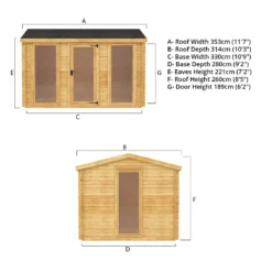 Mercia 3.5 X3m 19mm Log Cabin (Installed) 18 Mercia 3.5 X3m 19mm Log Cabin (Installed) -Garden & Outdoor Store 12888466 1425023719084990