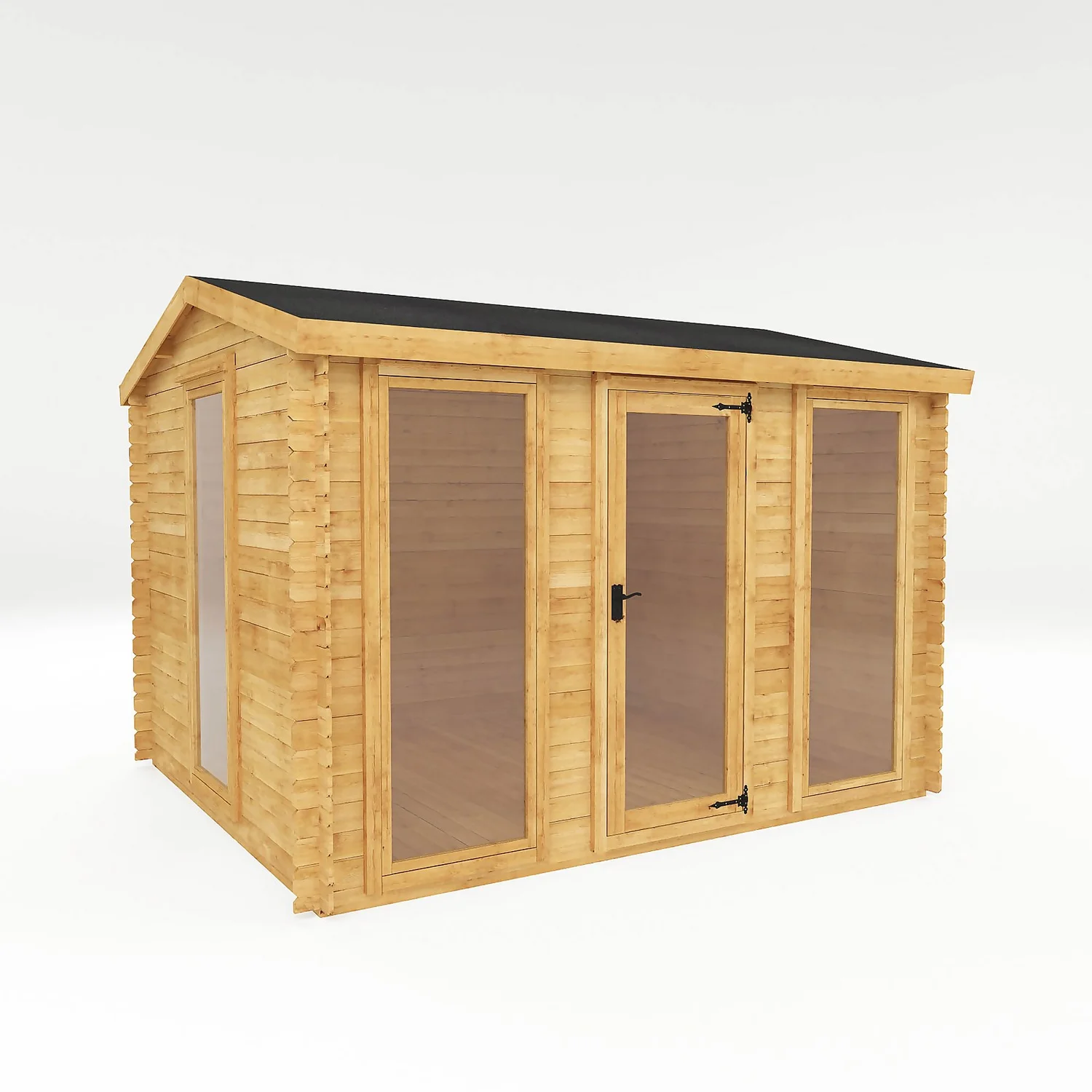Mercia 3.5 X3m 19mm Log Cabin (Installed) 1 Mercia 3.5 X3m 19mm Log Cabin (Installed)