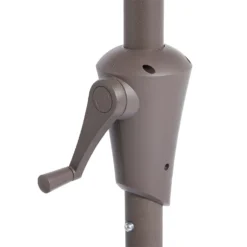 None 2.1m Crank & Tilt Parasol Natural - Dia. 38mm -Garden & Outdoor Store 12888558 2064843673563581