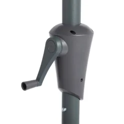None 2.7m Crank & Tilt Parasol Dark Grey - Dia. 38mm -Garden & Outdoor Store 12888563 2734843674675537