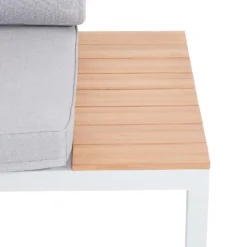 Spirit Metal Garden Corner Sofa Set - Grey -Garden & Outdoor Store 12889918 2024846181086020