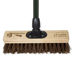 Charles Bentley Charnwood Bassine Wooden Garden Broom - 300mm -Garden & Outdoor Store 12890894 1654915831672224