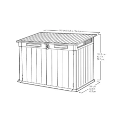 Keter Premier Jumbo Outdoor Garden Storage Shed 2020L - Grey -Garden & Outdoor Store 12890915 1294855738308363