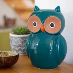 Ceramic Owl Garden Ornament - 25cm -Garden & Outdoor Store 12890924 2104941774043314