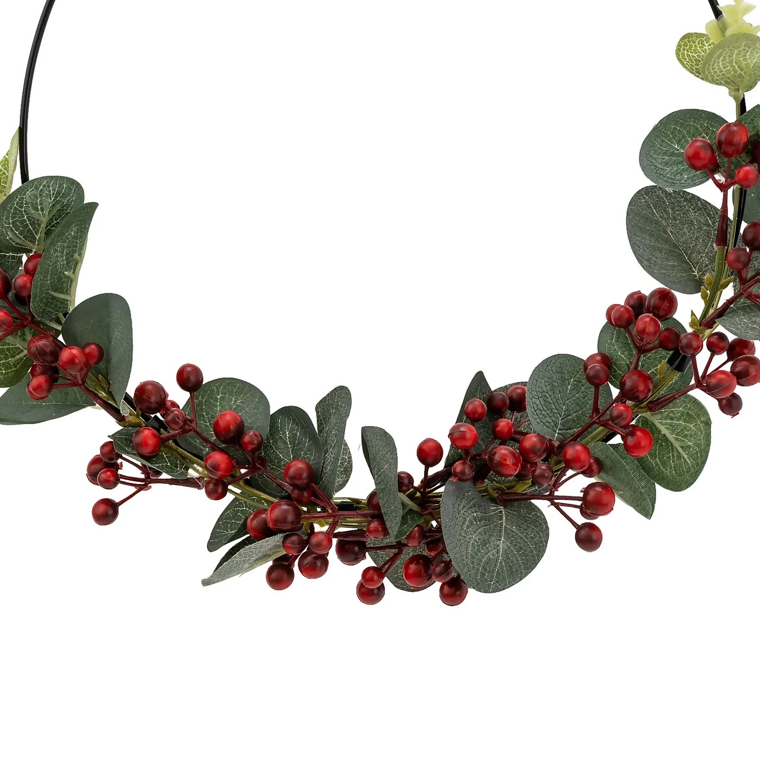 Hanging Wreath With Foliage And Berries 2 Hanging Wreath With Foliage And Berries - Image 2