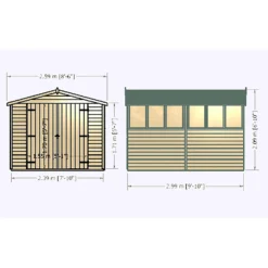 Shire 10 X 8ft Shed Overlap Double Door -Garden & Outdoor Store 13082806 6514862497398822
