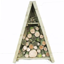 Shire Small Triangular Log Store Tongue And Groove