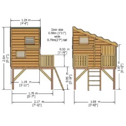Shire Command Post & Platform Wooden Playhouse -Garden & Outdoor Store 13082826 1194862447359455