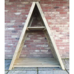 Shire Large Triangular Log Store Tongue And Groove -Garden & Outdoor Store 13082827 3674862456372886